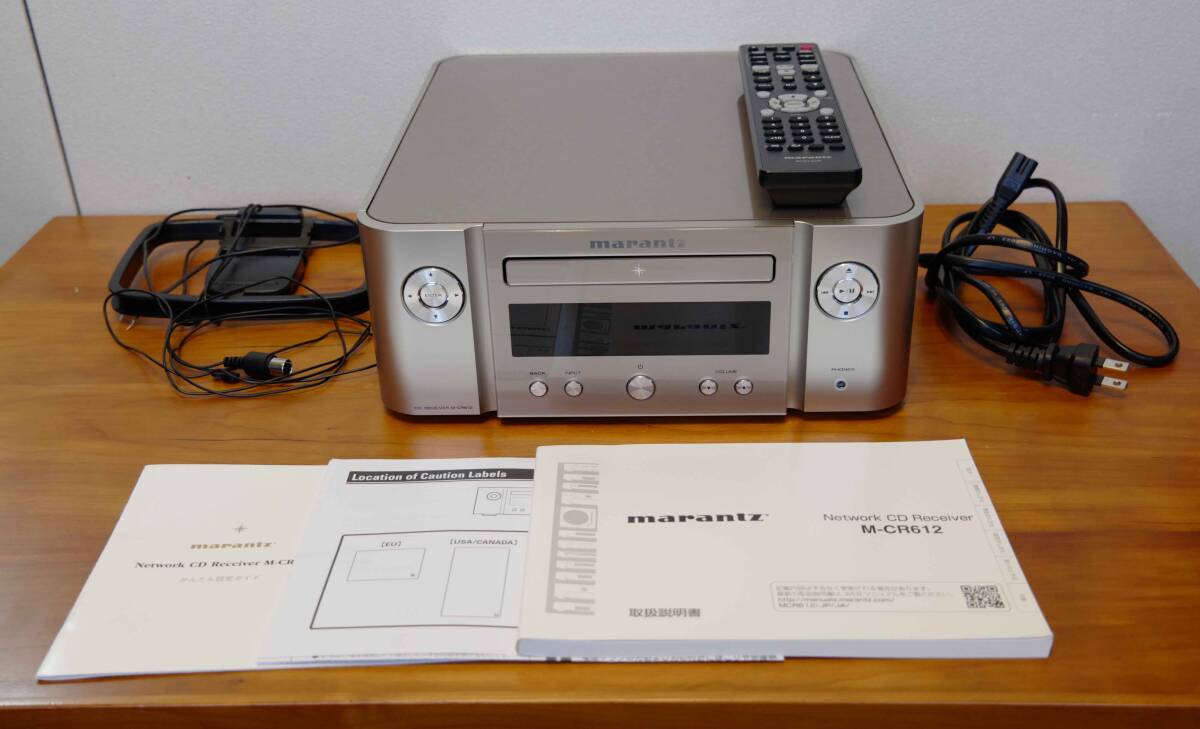 【動作品/超美品2023年製】マランツ MARANTZ M-CR612 ネットワークＣＤレシーバー／プリメインアンプ、元箱付_画像6