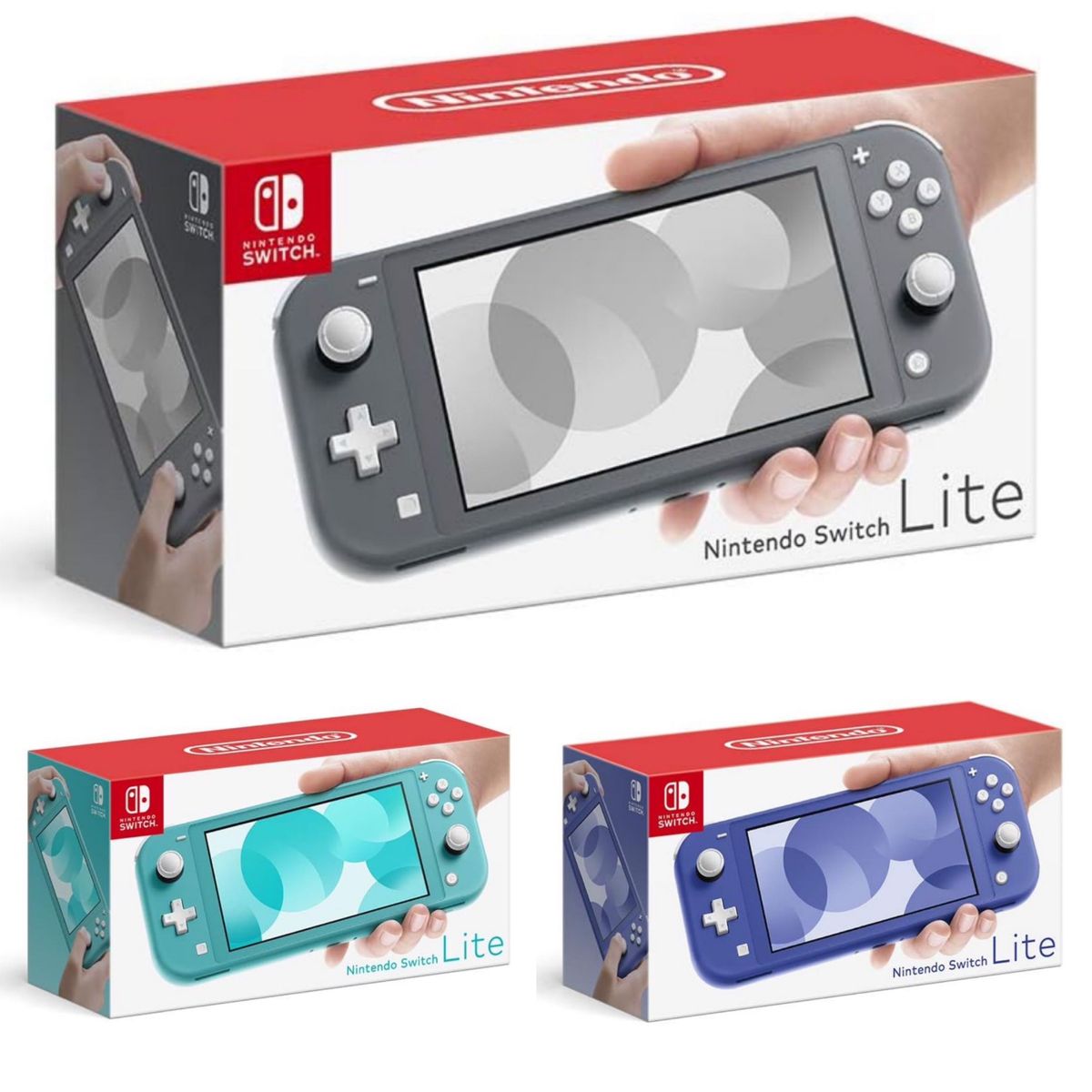 Nintendo Switch Lite本体 グレー ブルー ターコイズ 3台 新品未 Nintendo Switch Lite本体 グレー ブルー ターコイズ 3台 新品未