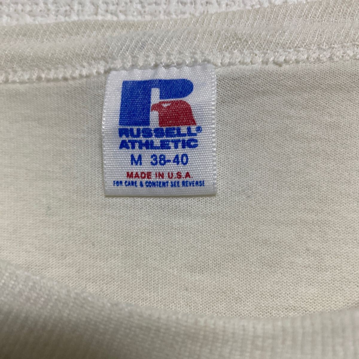 80s 90s USA製 ラッセル Russell ビンテージ ヴィンテージ Tシャツ tee アメリカ製 古着 オールド アメカジ ストリート ロゴ メッセージ_画像3