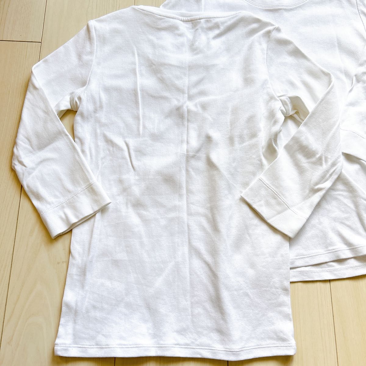 UNIQLO ユニクロ　Tシャツ　白　ホワイト　インナー　七分袖　セット　綿100 Sサイズ