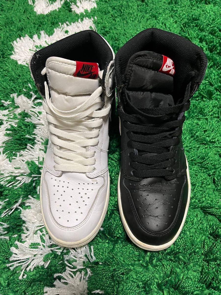 Jordan1 High 陰陽　バカ履き　左右色違い　26cm