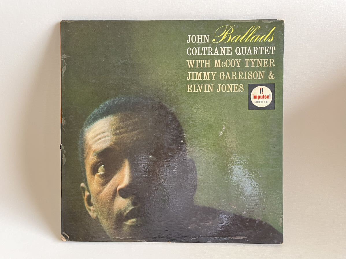 LP US盤 VAN GELDER刻印 JOHN COLTRANE QUARTET BALLADS ジョンコルトレーン バラード Impulse A-32 AS STEREO盤 ステレオ_画像1