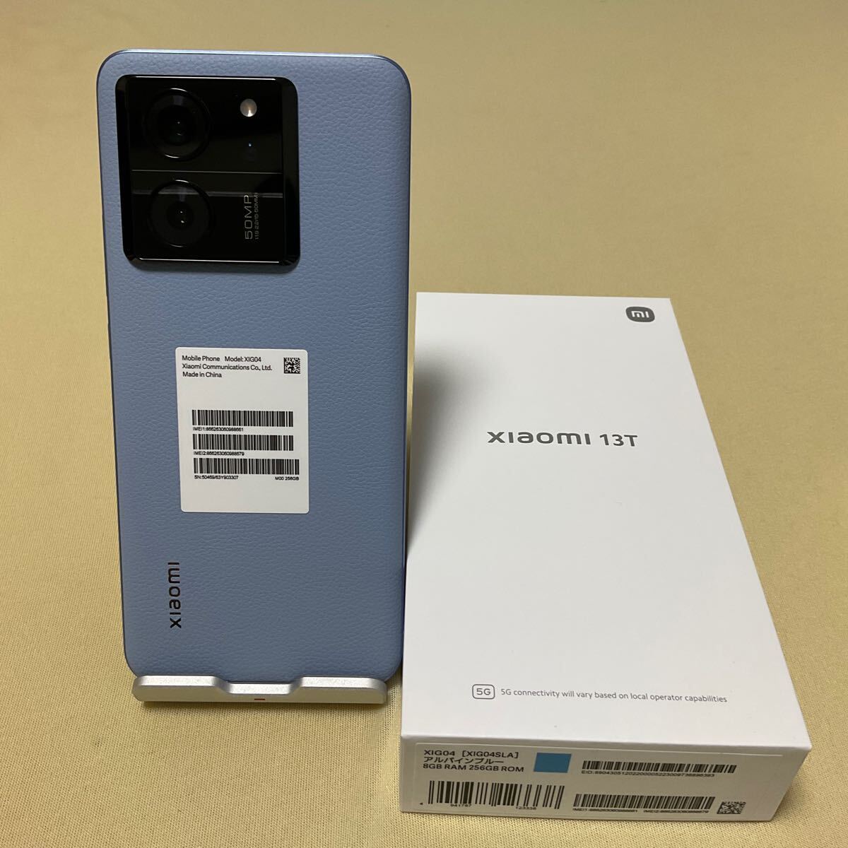Xiaomi 13T XIG04 [XIG04SLA] Alpine голубой au UQ мобильный версия SIM свободный 8GB 256GB