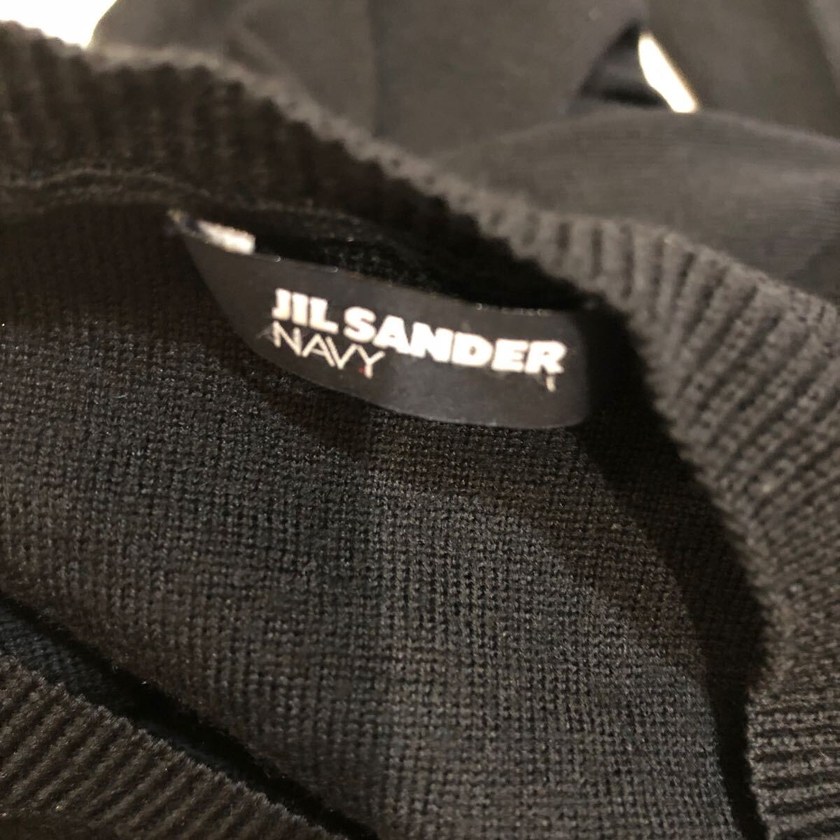 S206 JIL SANDER NAVY ジルサンダー ネイビー カーディガン ニットカーディガン 羽織り トップス 長袖 ウール100% レディース ブラック 黒_画像7