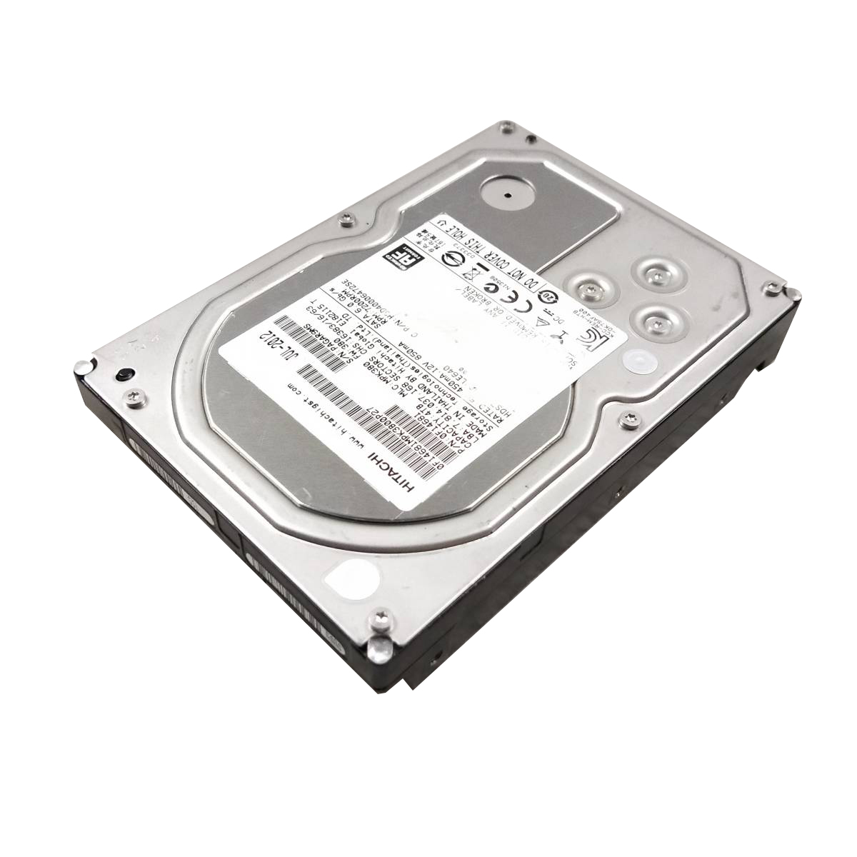 【中古パーツ】3.5 SATA 4TB 1台 正常 HGST HDS724040ALE640 使用時間10704H■ HDD4795_画像1