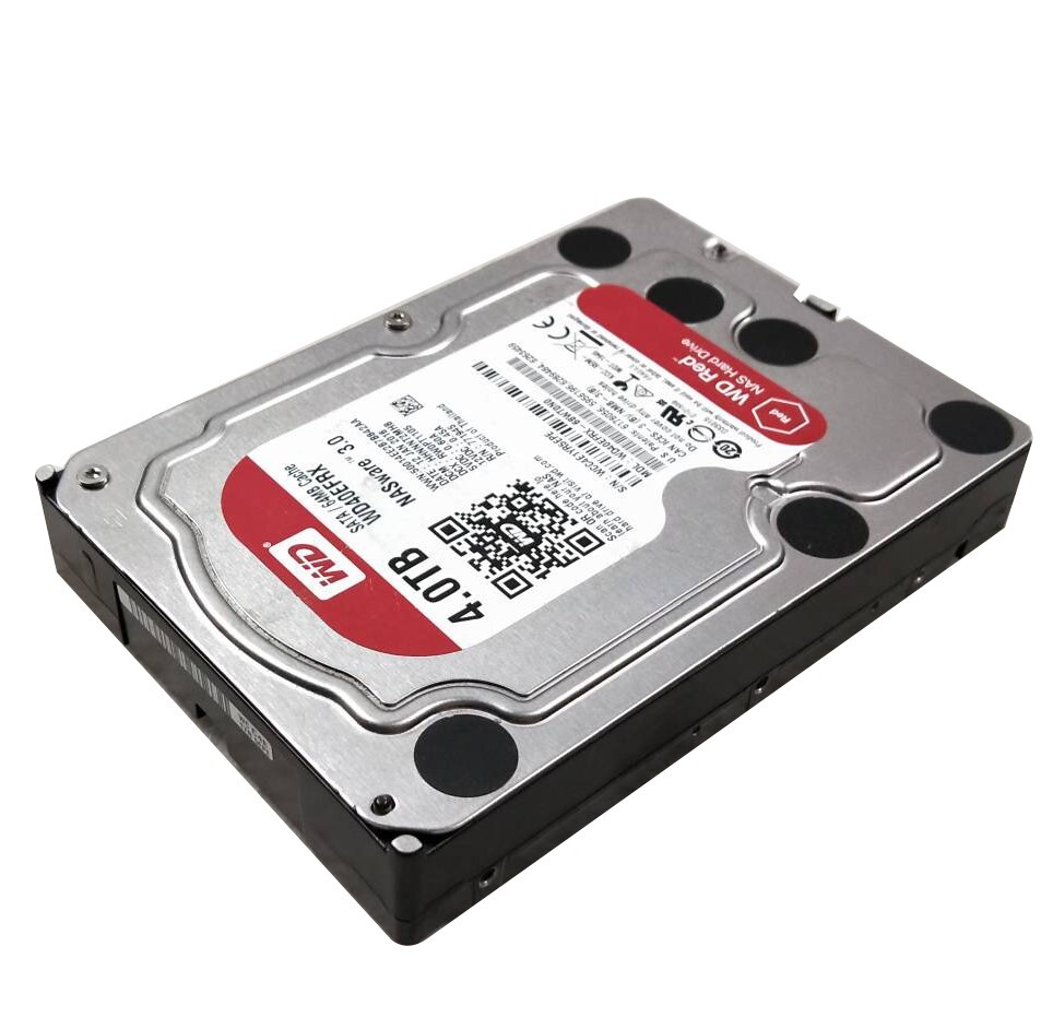 【中古パーツ】3.5 SATA 4TB 1台 正常 WDC WD40EFRX 使用時間0H■ HDD4810_画像1