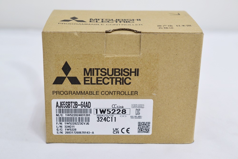 未使用 三菱電機 シーケンサ AJ65SBT2B-64AD (2024年製) 未使用 三菱電機 シーケンサ AJ65SBT2B-64AD (2024年製)