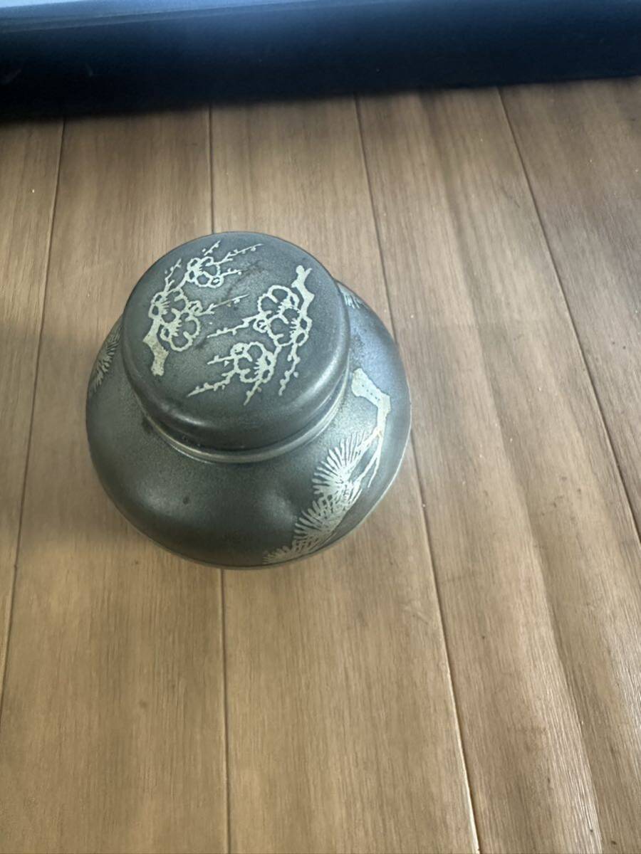 上錫 半錫 錫製 茶心壺 茶壺 茶道具 現状品_画像7