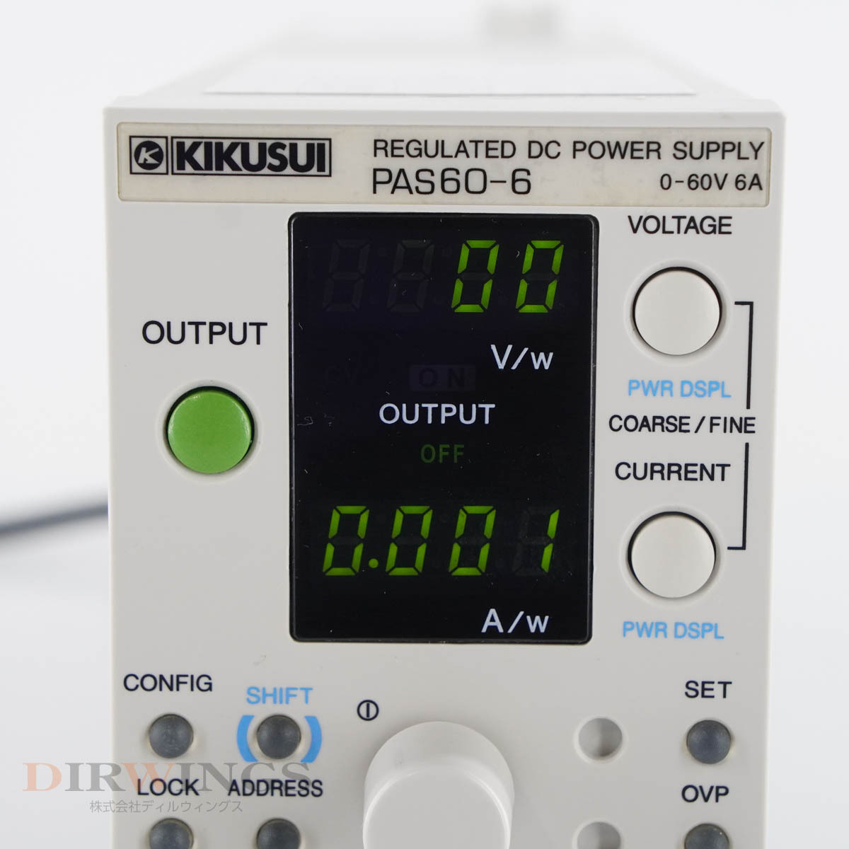 [DW] 8日保証 3台入荷 PAS60-6 KIKUSUI 0-60V 6A 菊水 REGULATED DC POWER SUPPLY 直流安定化電源 DC電源 直流電源 電源コ...[05769-0187]_画像5