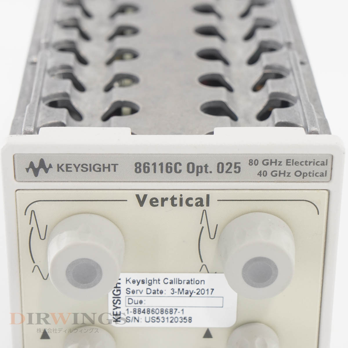 [DW] 8日保証 86116C ATO-70590 Keysight OPT 025 UK6 hp Keysight 80GHz Electrical 40GHz Optical Oscilloscope OE Modul...[05791-0533]_画像4