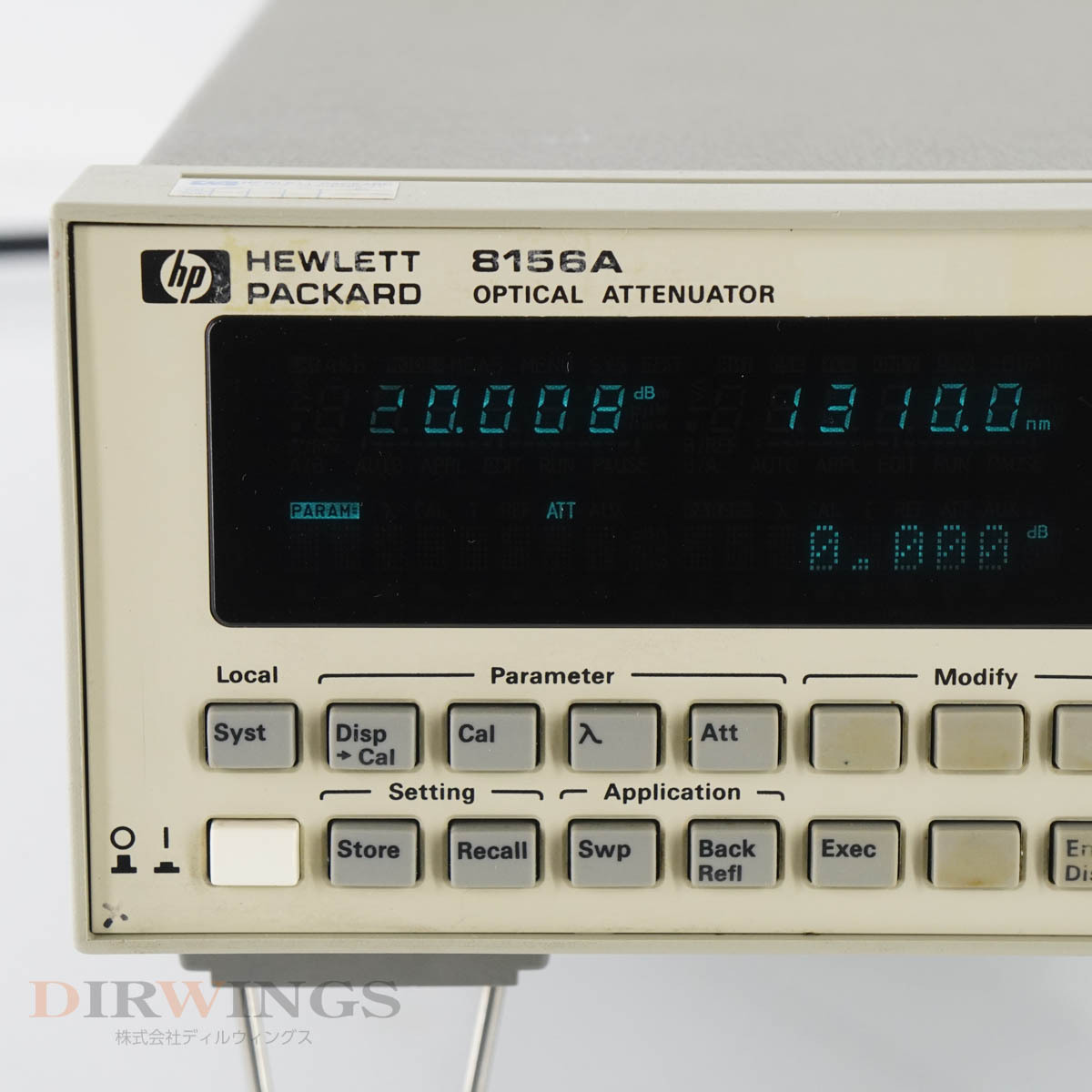 [DW] 8日保証 8156A hp OPT 100 1310/1550nm SM Agilent アジレント Keysight キーサイト OPTICAL ATTENUATOR 光アッテネー...[05791-0461]の画像5