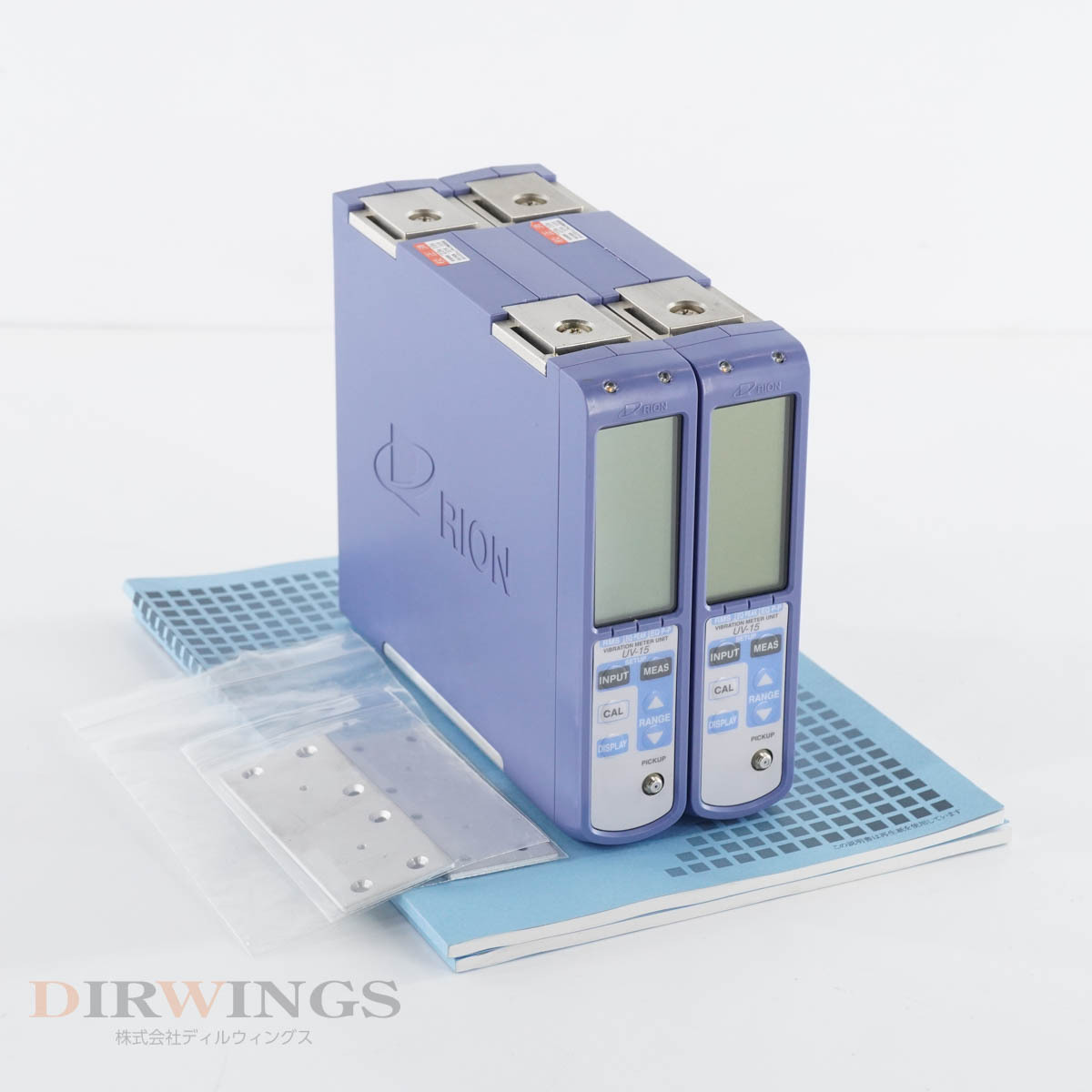 [DW] 8日保証 2セット入荷 10/2022CAL 2台セット UV-15 RION リオン VIBRATION METER UNIT 振動計ユニット 騒音振動計測シ...[05768-0646]_画像1