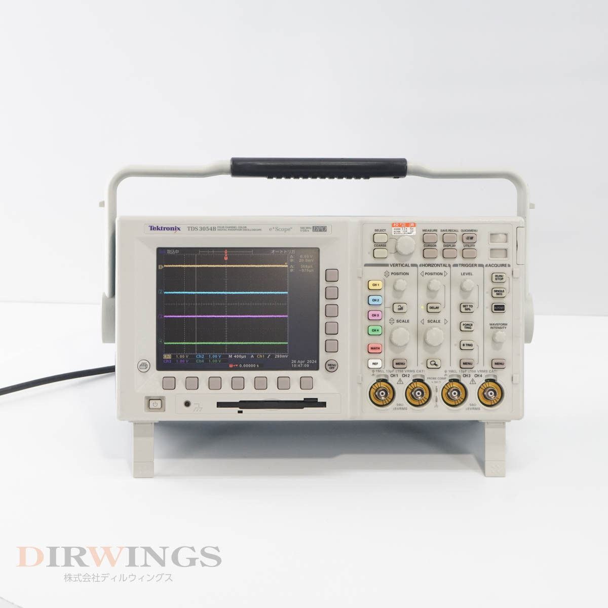 [DW] 8日保証 TDS 3054B TDS3054B e*Scope Tektronix DIGITAL PHOSPHOR OSCILLOSCOPE 4ch 500MHz 5GS/s DPO テクトロニクス...[05899-0007]_画像3