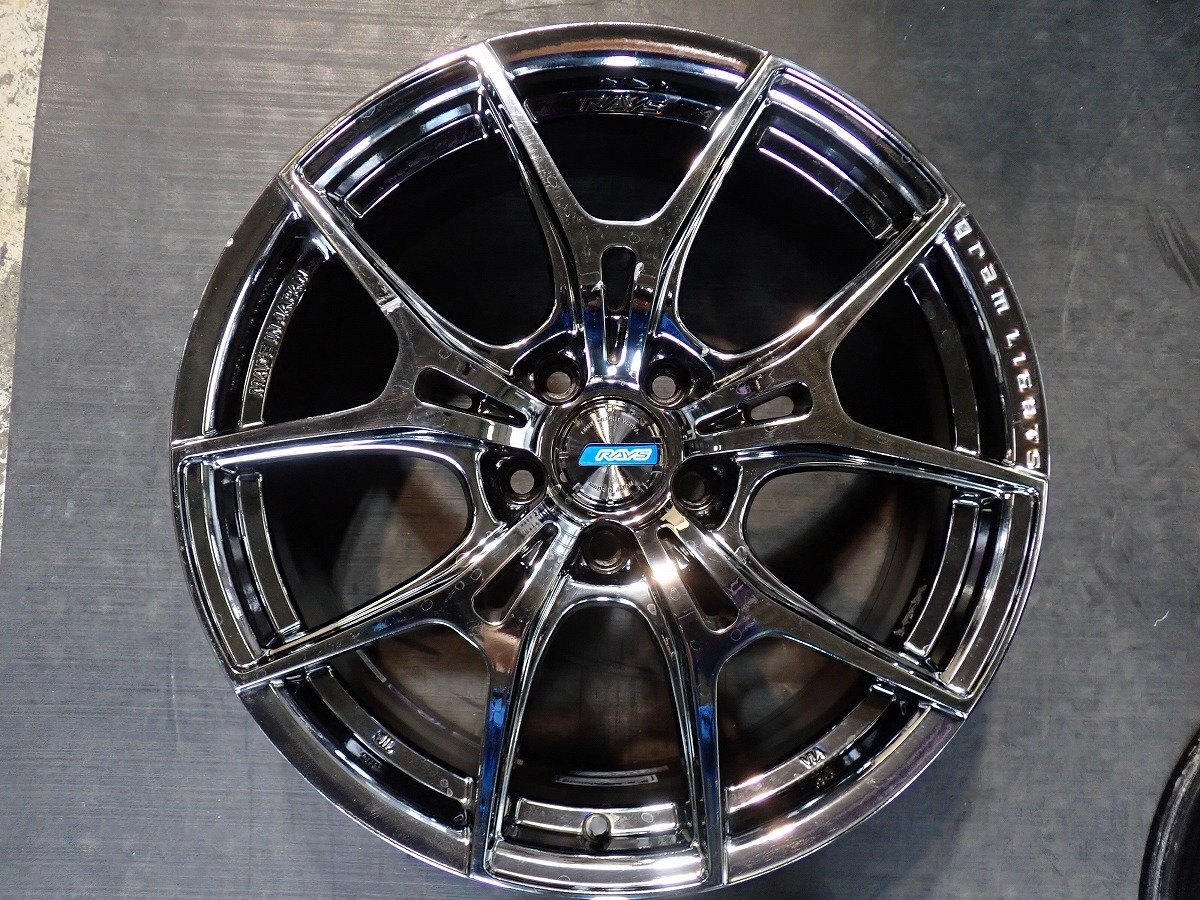 RK3722-A【送料無料18インチ】4本 RAYS レイズ グラムライツ GL-57FXZ 中古アルミホイール BMW F48 X1等 ■18×8J 112/5H ET45■_画像2