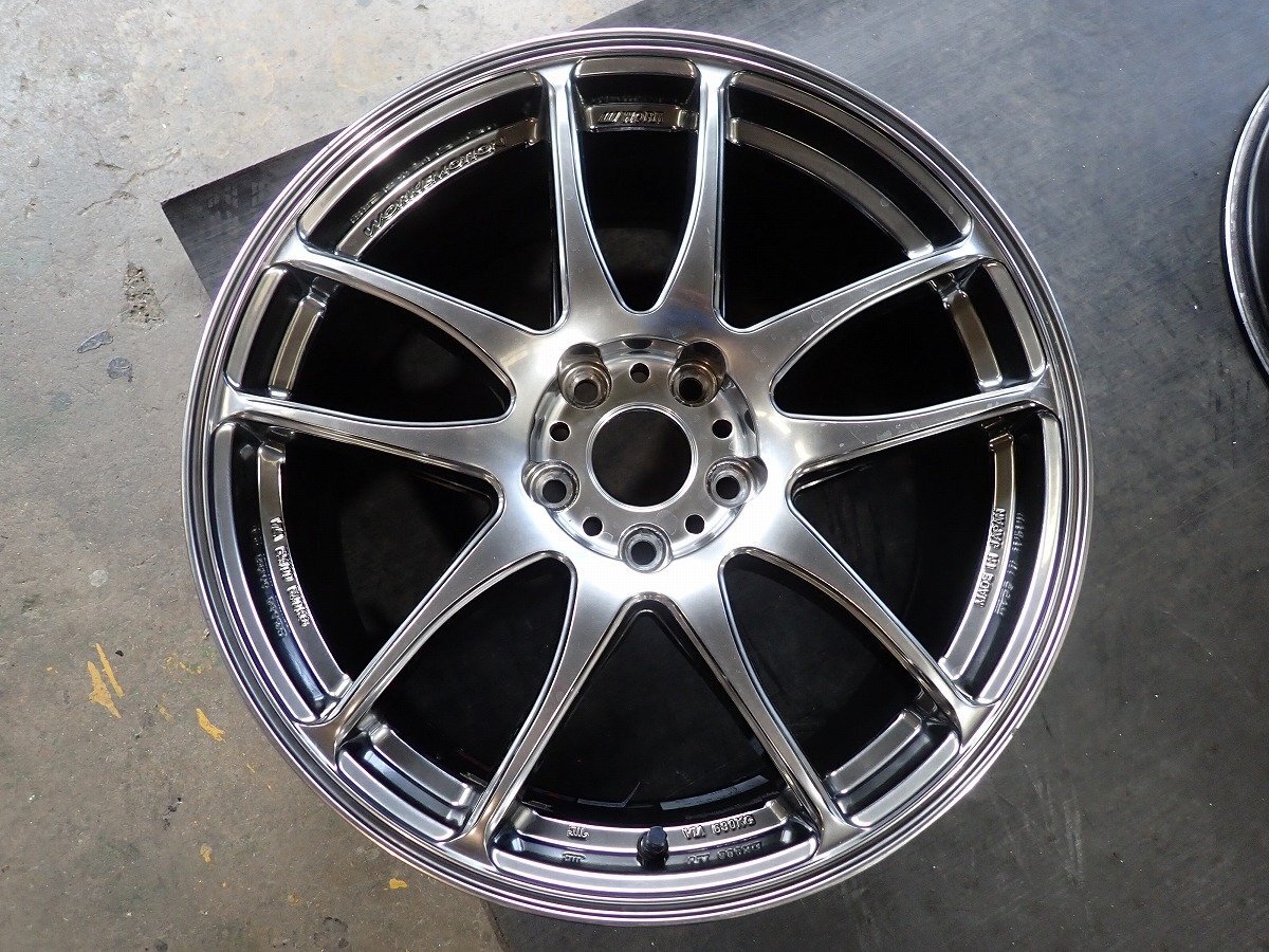 RK3759【送料無料18インチ】4本 WORK ワーク EMOTION エモーション Kiwami 中古アルミホイール ▼18×7.5J 8.5J 112/5H ET47▼_画像5