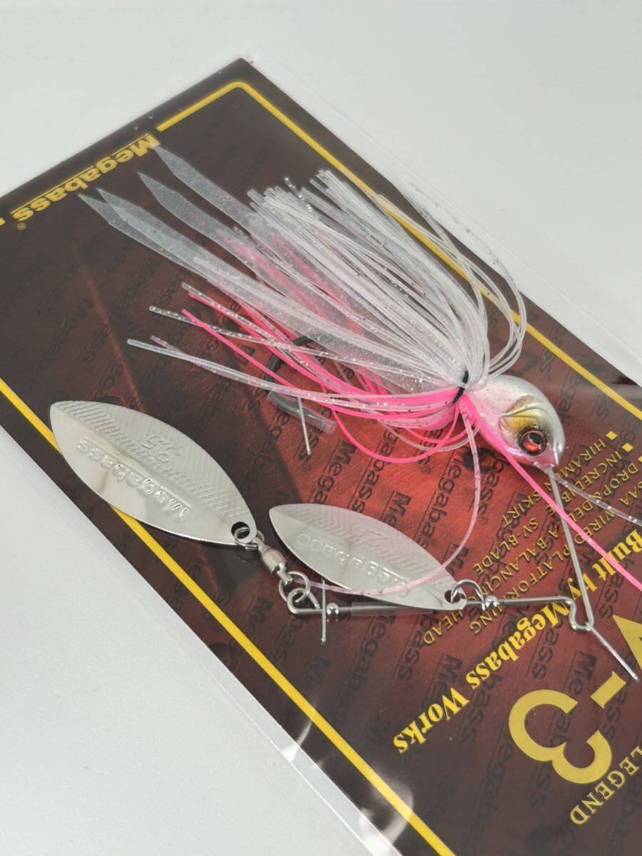 メガバス SV-3 1/2oz DW 2個セット 未開封品 COTTON CANDY ＆ PEARL SHAD スピナーベイト_画像3