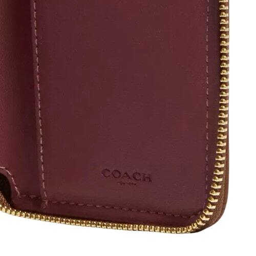 【新品 未使用】COACH コーチ ランドファスナーコンパクト財布 カードケース レディース カーキ/サドルマルチ CO-325_画像7