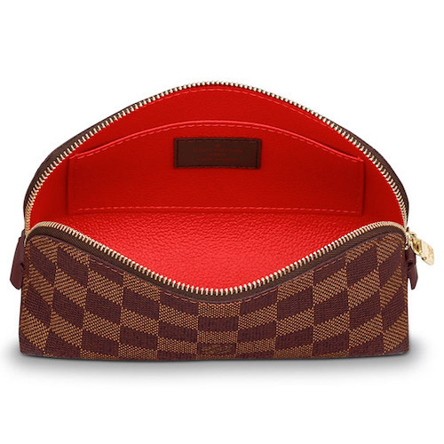 【新品 未使用】LOUIS VUITTON ルイヴィトン ダミエ・キャンバス ポーチ ポシェット N47516 ブラウン系 レディース コンパクト LV 保護袋_画像3