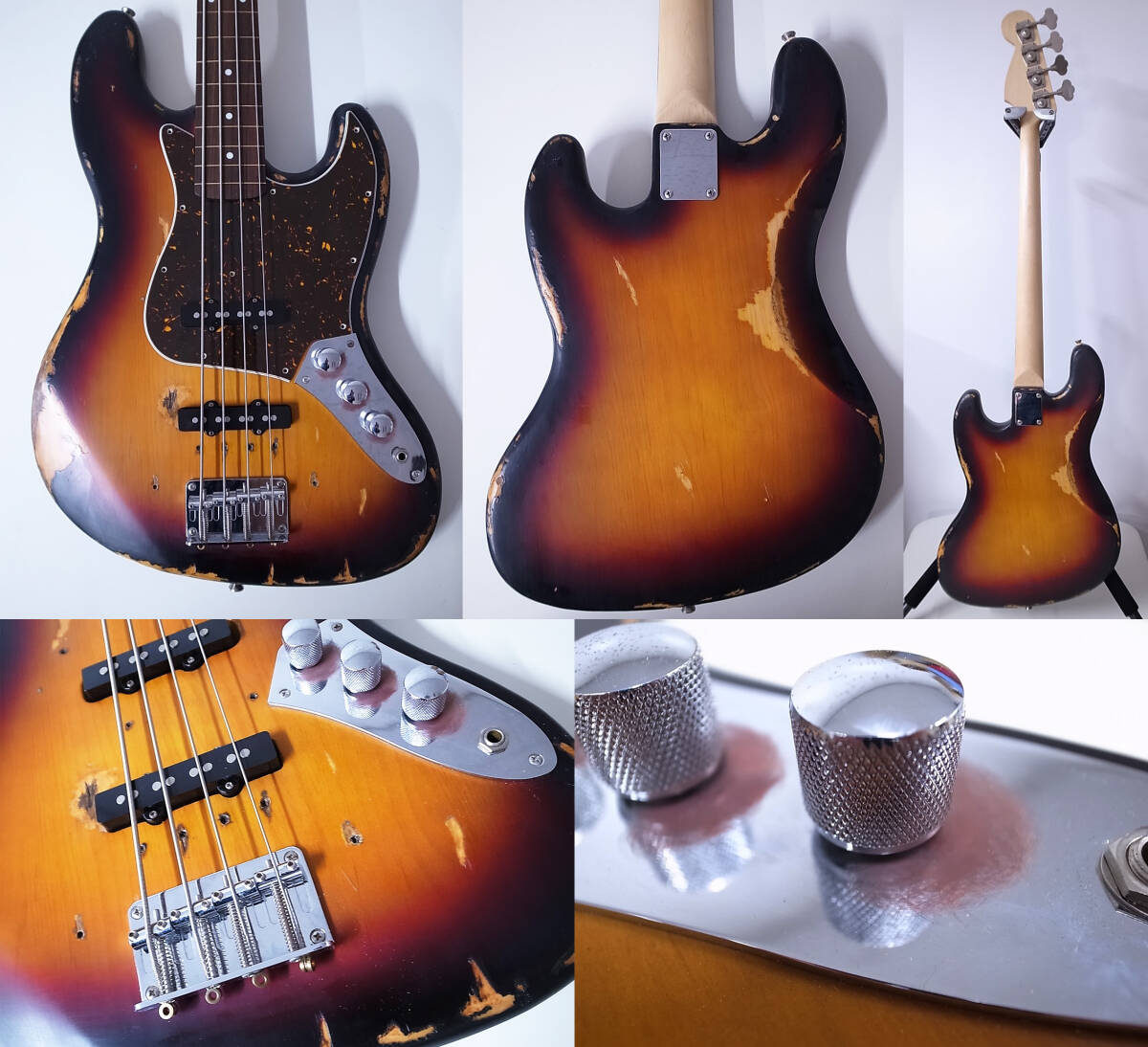 Custom JAZZ Bass/Aged&Relic JACO Fretless ジャズ ベース JB/検索FenderプレシジョンMUSICMAN Sadowsky ATELIER Z Spector Warwick sugiの画像2
