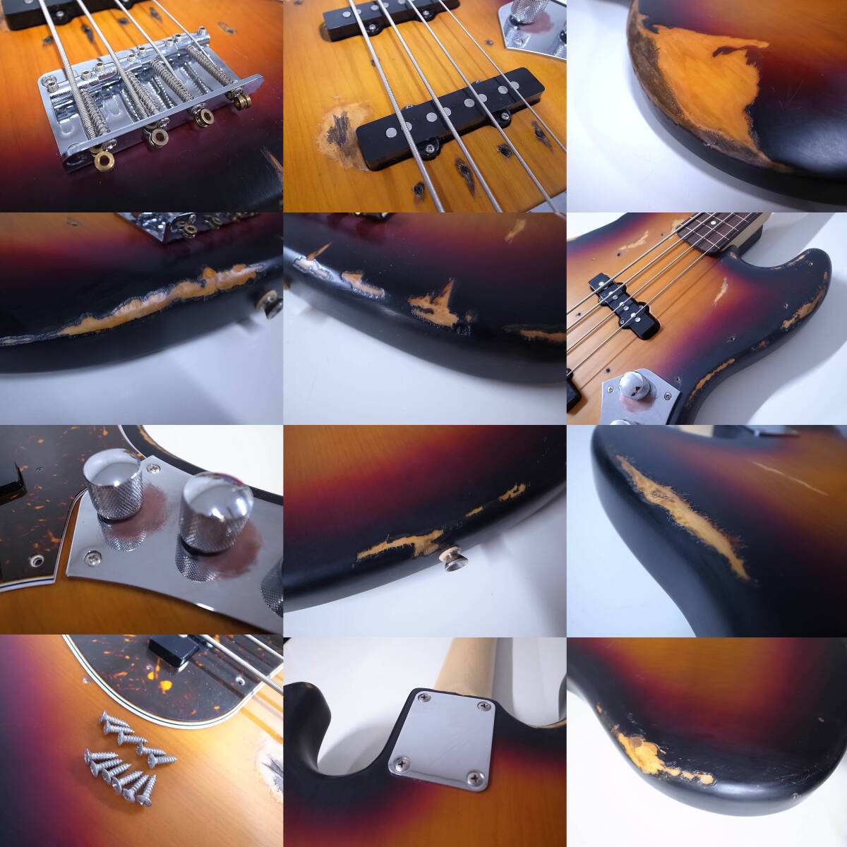 Custom JAZZ Bass/Aged&Relic JACO Fretless ジャズ ベース JB/検索FenderプレシジョンMUSICMAN Sadowsky ATELIER Z Spector Warwick sugiの画像5