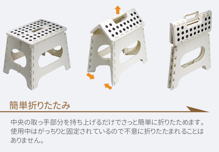 折りたたみ ステップスツール 13インチ 踏み台 ステップ台 スツール 椅子 耐荷重100Kg 屋内 屋外 軽量 脚立 携帯 コンパクト_画像4