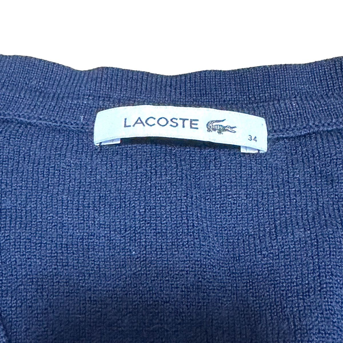 美品　ラコステ　セーター　Ｖネックセーター　ゴルフウェア　薄手