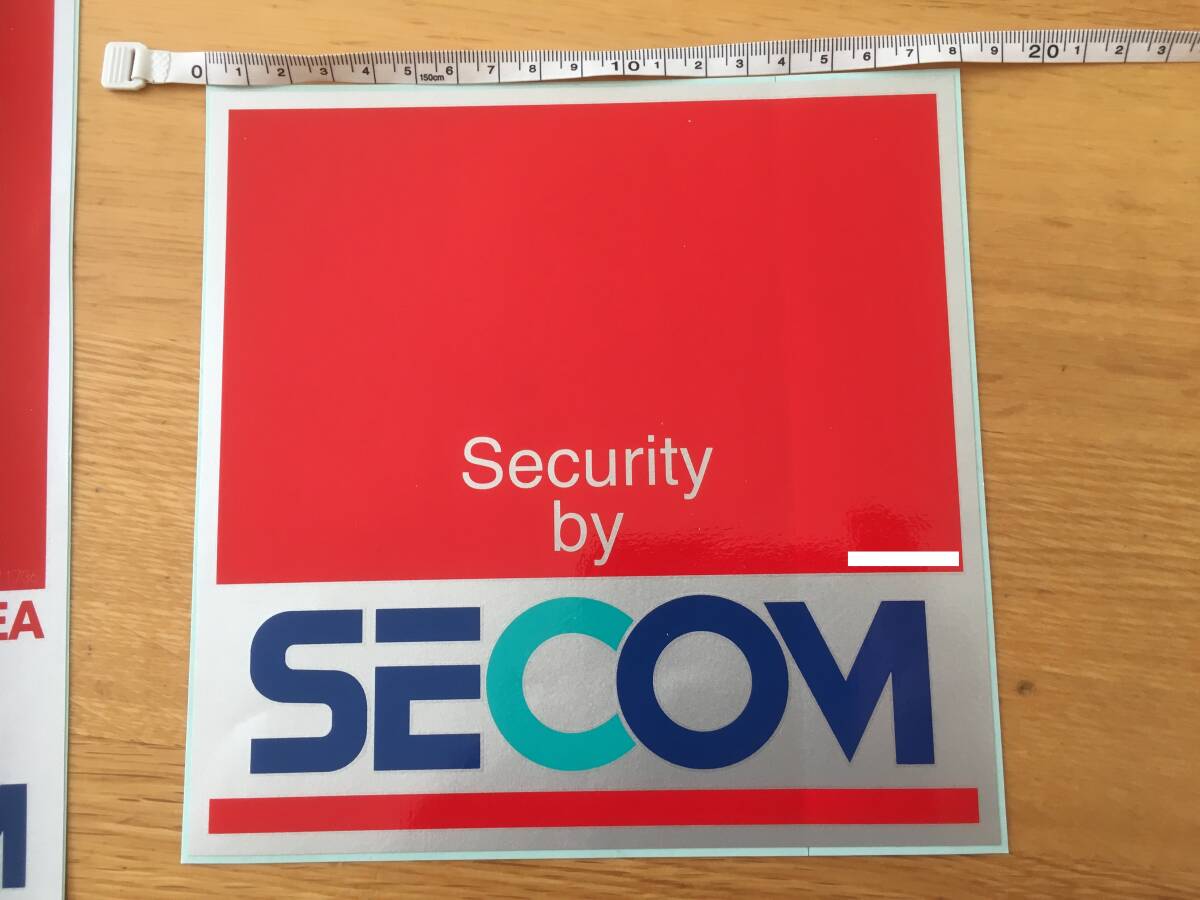 ■セコム純正♪SECOM　ステッカー　シール　セキュリティ防犯対策　2種類　未使用_画像5