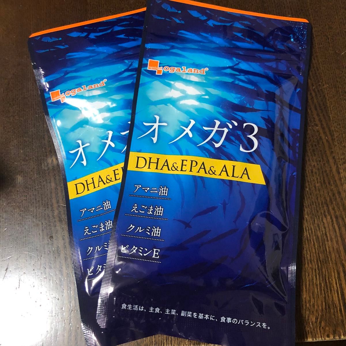 新品☆オーガランド オメガ3  DHA EPA ALA サプリメント 6ヶ月分