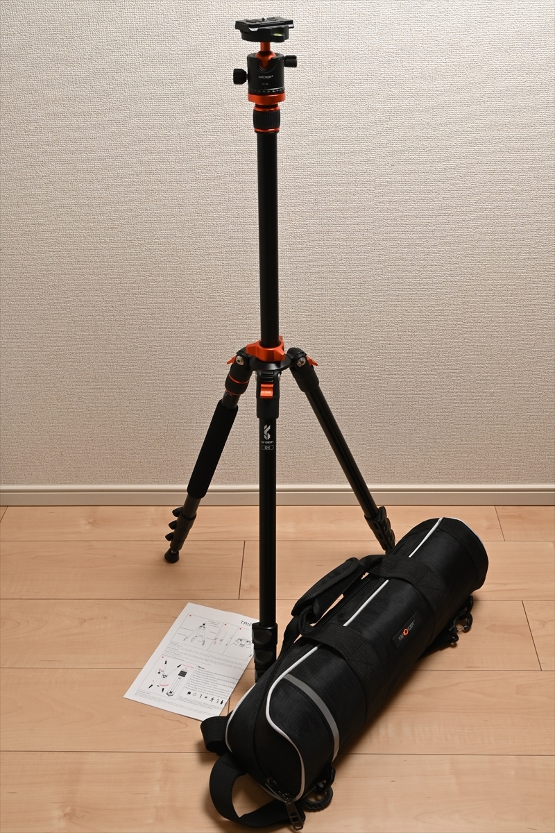 K&F Concept S210+KF28 三脚 200cm 耐荷重8kg 