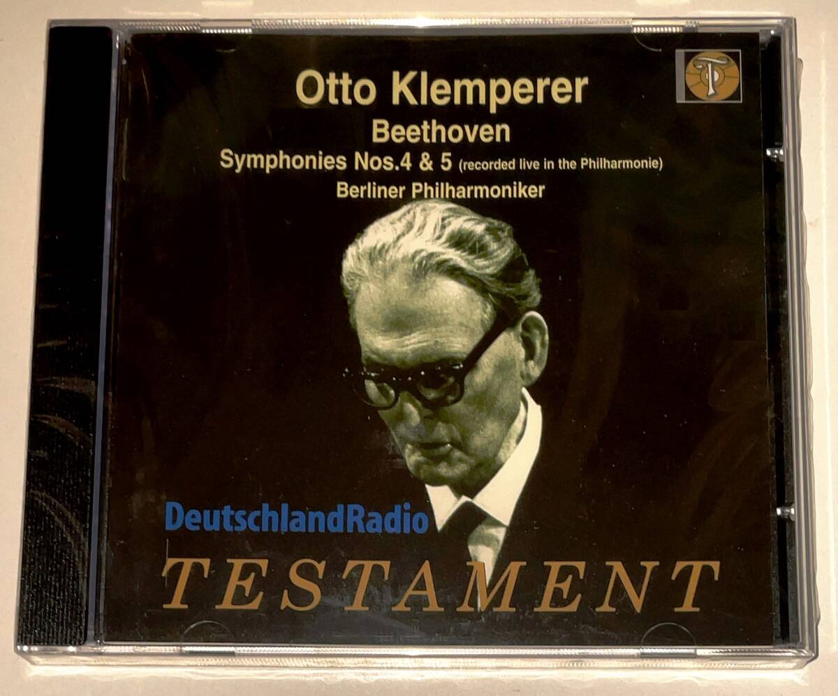 【未開封】ベートーヴェン 交響曲第4番、第5番『運命』オットー・クレンペラー（指揮）ベルリン・フィル 1966年《Testament》希少盤_画像1