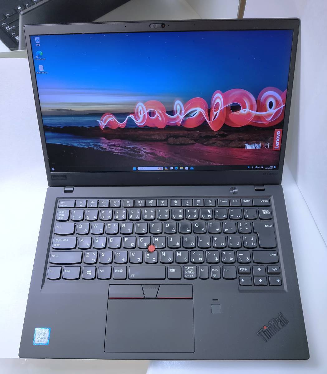 ThinkPad X1 Carbon 6th Gen☆第8世代Core i5-8250U☆Full-HD IPS液晶☆Nvme SSD☆Webカメラ☆指紋認証☆Win11Pro☆MS Office _画像1