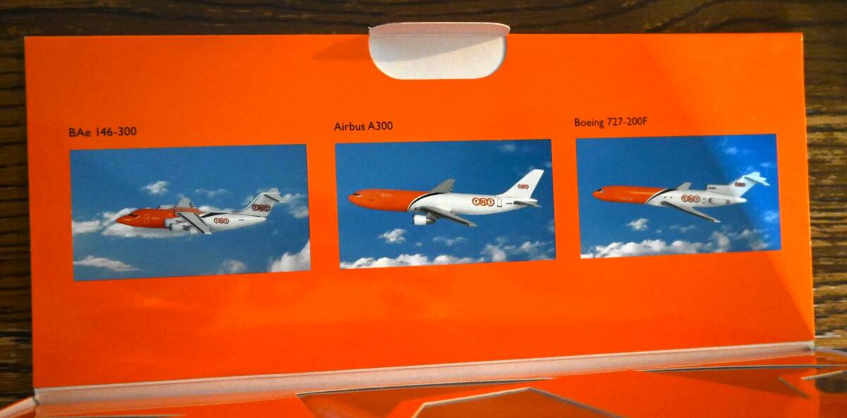 【希少】【未開封・未使用】HERPA ヘルパ 1/500 B727-200F・Airbus A300・BAe146-300 TNT Airways Art-Nr.512299の画像2