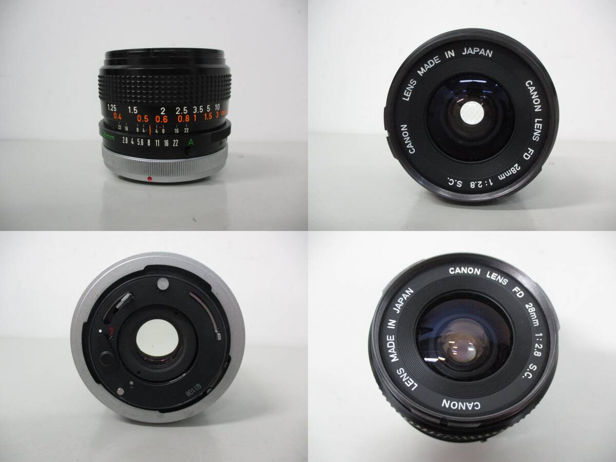 □44531□【動作未確認】Canon/キャノン EF レンズ3本セット 50mm 1:1.4/28mm 1:2.8/100-200mm 1:5.6 一眼レフ フィルムカメラの画像7