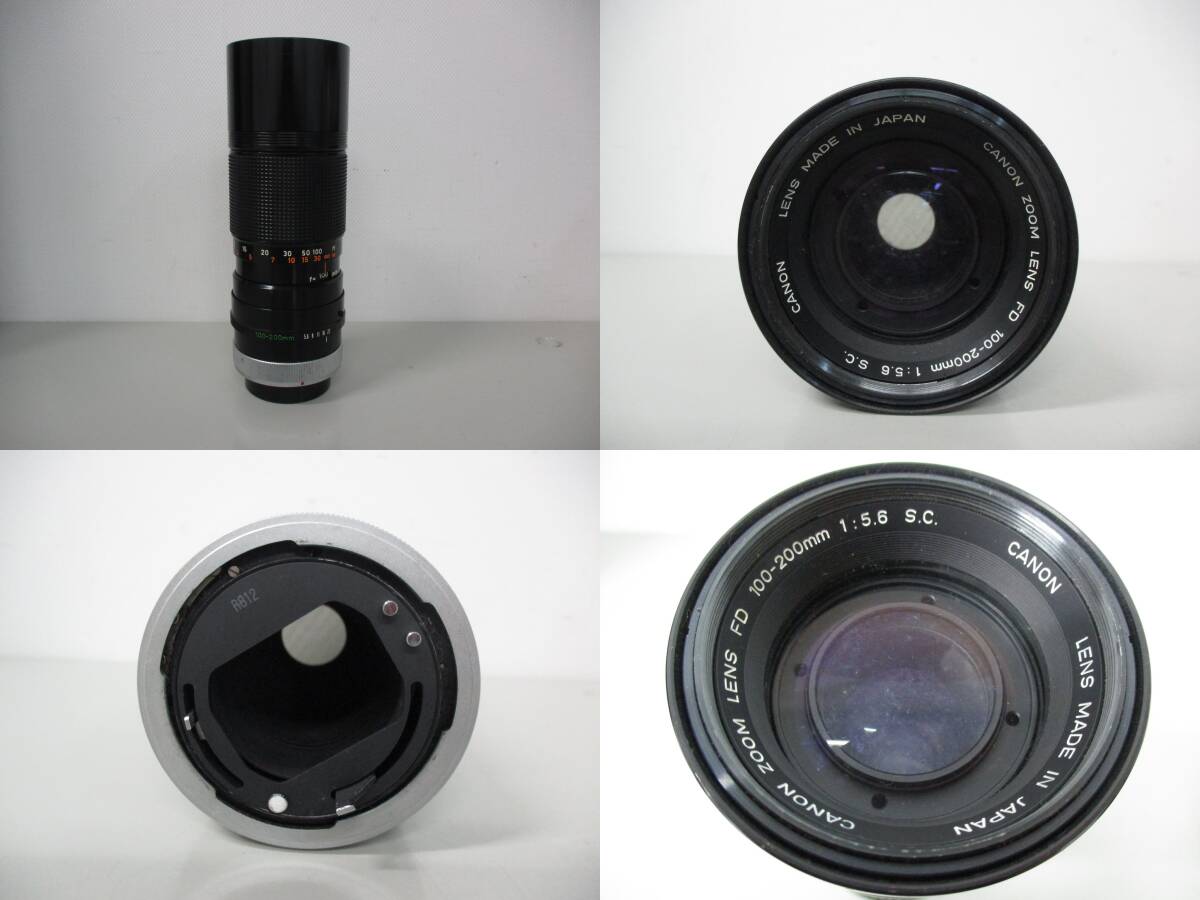 □44531□【動作未確認】Canon/キャノン EF レンズ3本セット 50mm 1:1.4/28mm 1:2.8/100-200mm 1:5.6 一眼レフ フィルムカメラの画像8