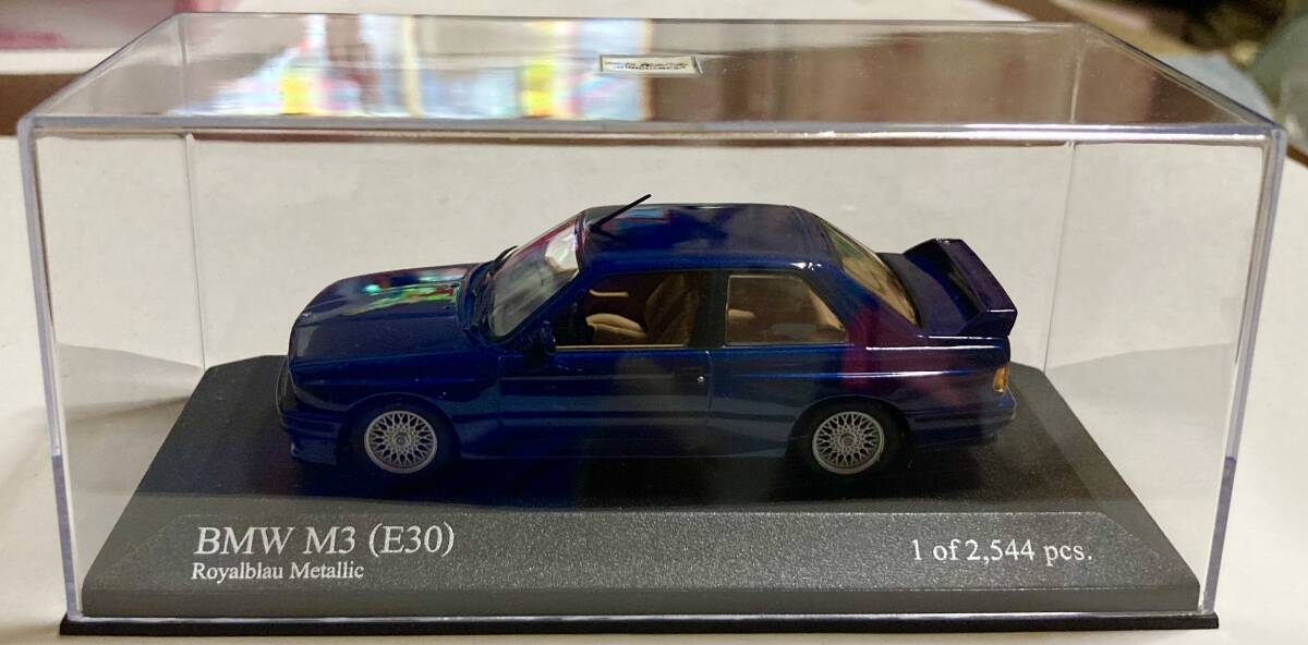 ミニチャンプス PMA 1/43 BMW M3 E30 Blue_画像1