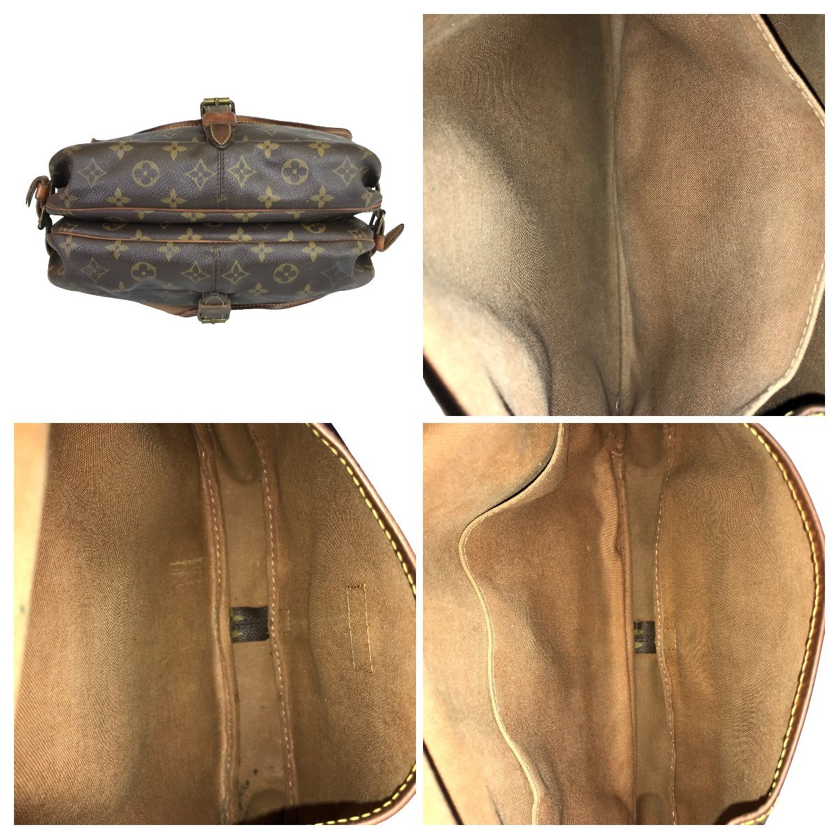 【1円～】ルイヴィトン LOUIS VUITTON バッグ ショルダーバッグ ソミュール30 モノグラム M42256 882VI ブラウン レザー 中古の画像6