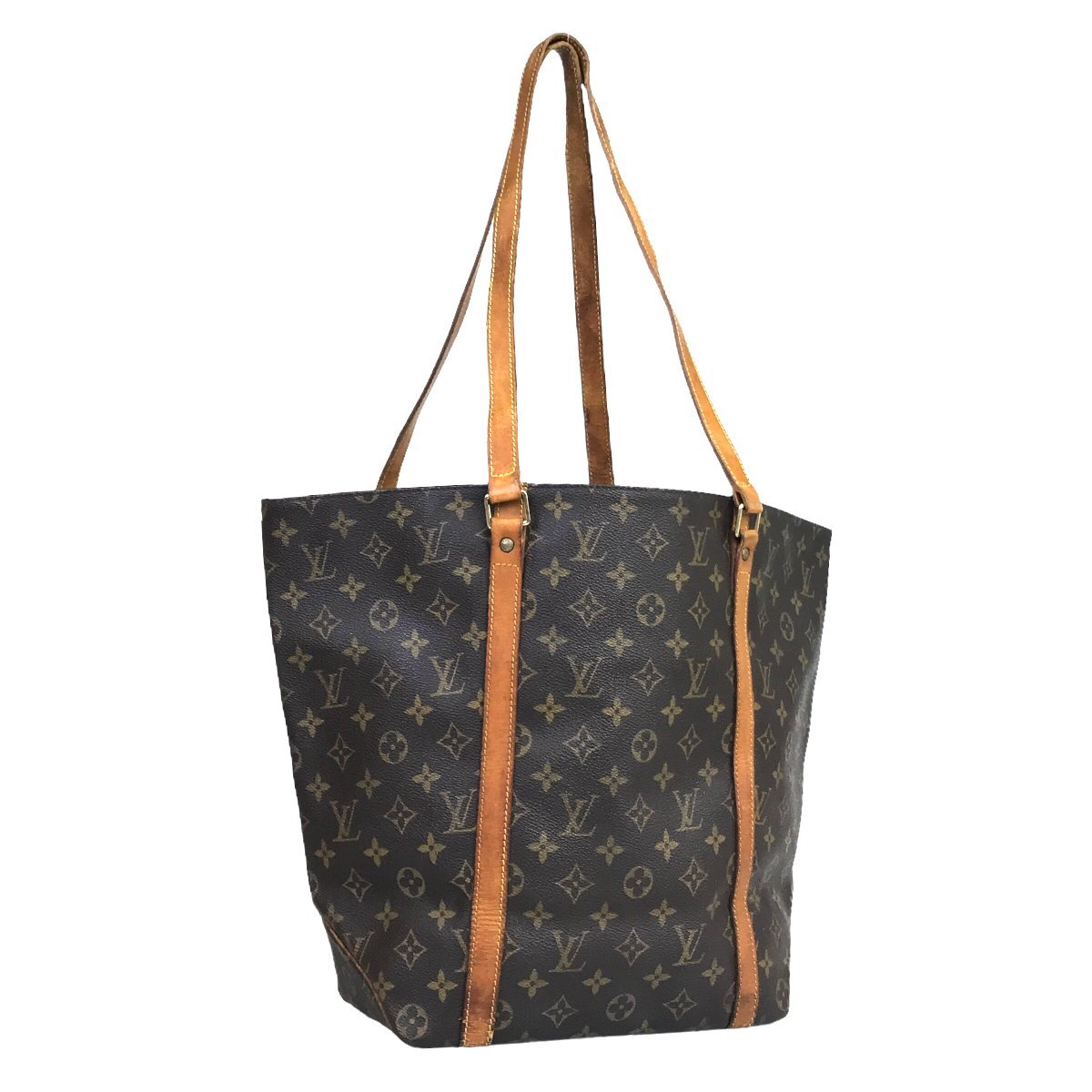 【1円～】 ルイヴィトン LOUIS VUITTON バッグ トートバッグ モノグラム サック M51108 NO0947 レザー ブラウン 中古の画像1