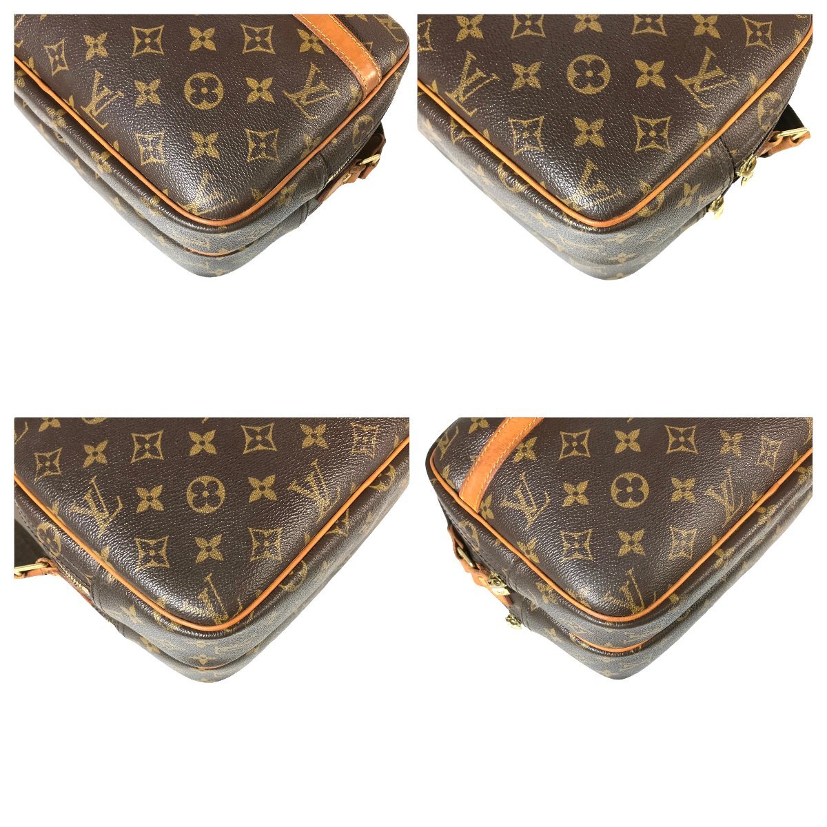 1円～ ルイヴィトン LOUIS VUITTON バッグ ショルダーバッグ リポーターPM M45254 SP0072 モノグラム PVC レザー ブラウン 中古_画像10