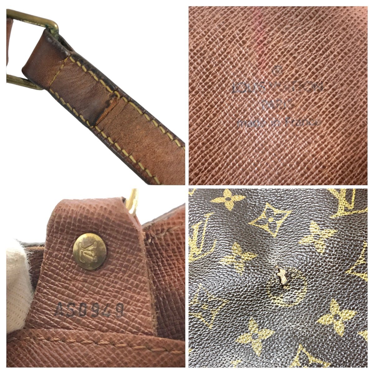 1円～ ルイヴィトン Louis Vuitton バッグ ショルダーバッグ モノグラム ミュゼット M51256 AS0949 ブラウン レザー 中古　_画像8