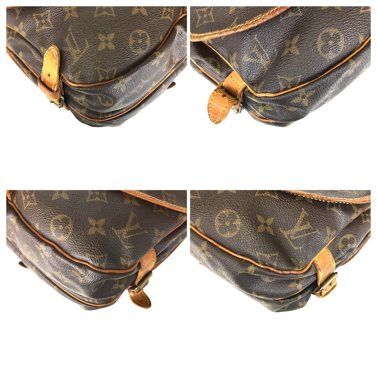 【1円～】ルイヴィトン LOUIS VUITTON バッグ ショルダーバッグ ソミュールMM M40710 AR8811 モノグラム PVC レザー ブラウン 中古_画像10