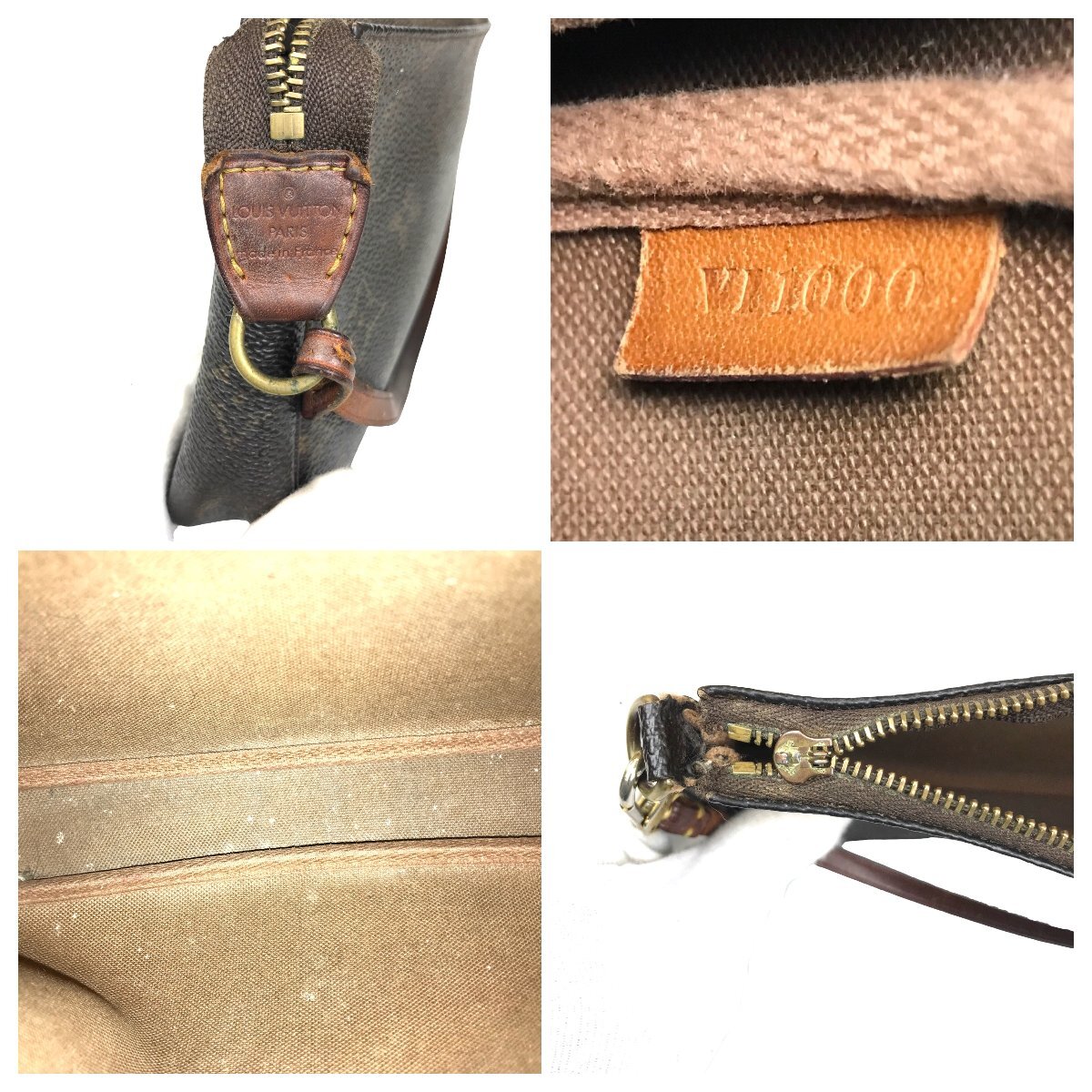 【1円～】 ルイヴィトン LOUIS VUITTON バッグ ハンドバッグ ポシェット モノグラム アクセソワール M51980 VI1000 ブラウン 中古_画像7