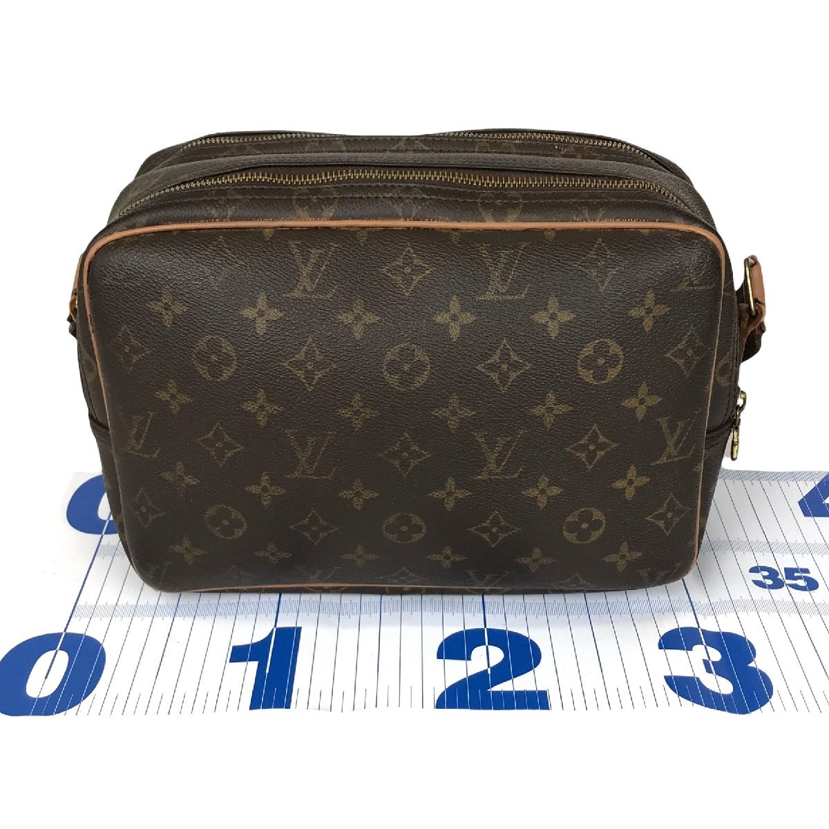 【1円～】 ルイヴィトン LOUIS VUITTON バッグ ショルダーバッグ リポーター M45254 SP0040 モノグラム PVC レザー ブラウン 中古_画像4