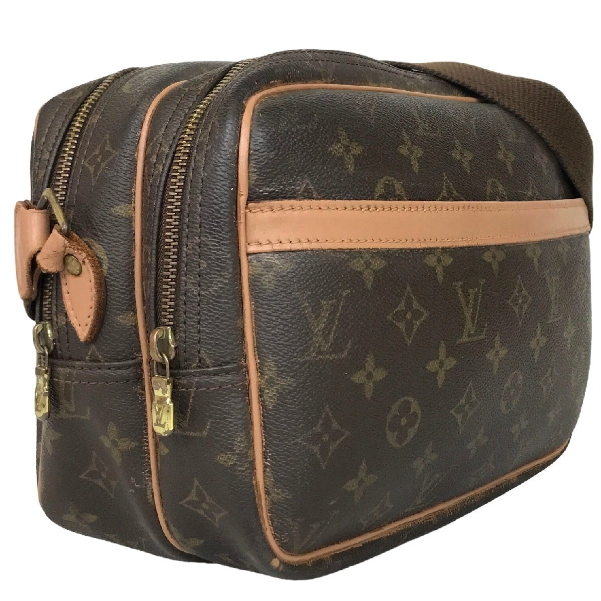 【1円～】 ルイヴィトン LOUIS VUITTON バッグ ショルダーバッグ リポーター M45254 SP0040 モノグラム PVC レザー ブラウン 中古_画像2