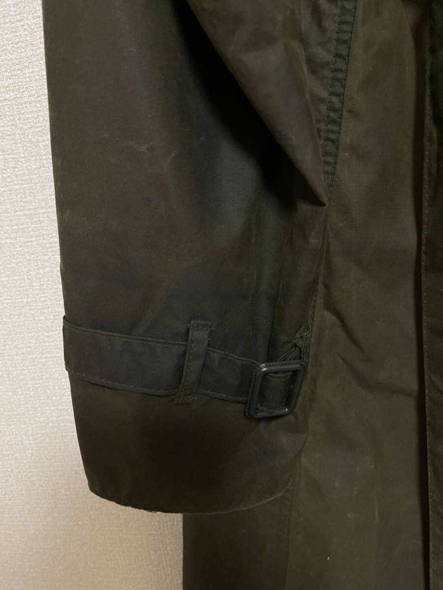 美品　 Barbour　Trech　トレンチコート　38　ビンテージ　英国製　90s セージ_画像9