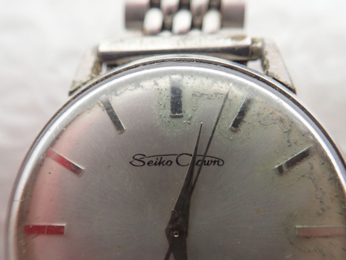 D590-60-M　 SEIKO Crown セイコー クラウン 21石 (572990) 機械式・手巻き メンズ腕時計　中古稼働品　レターパック_画像2