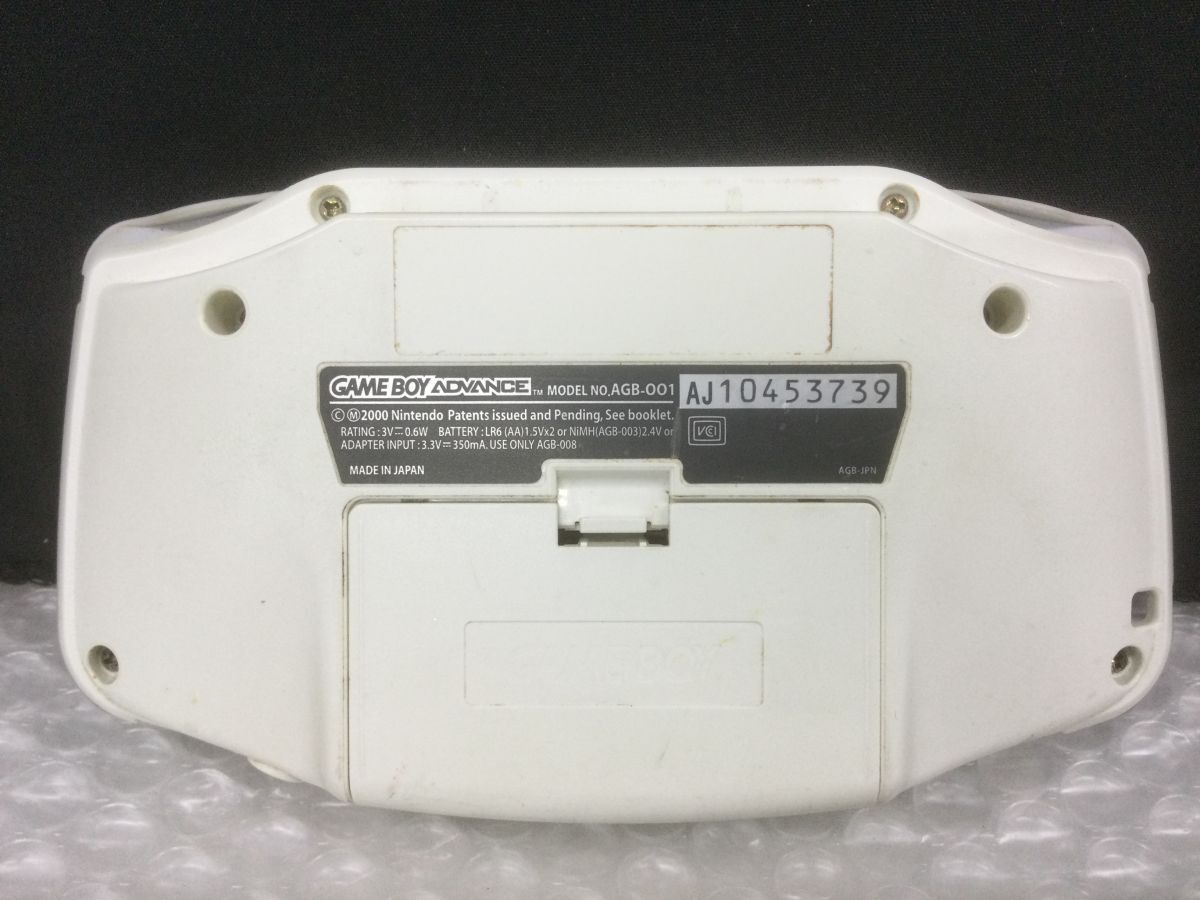 D658-60【通電動作確認済み】Nintendo(ニンテンドー)ゲームボーイアドバンス GBA AGB-001 本体 ホワイト GAME BOY ADVANCE/t_画像4