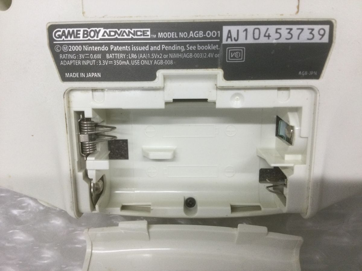 D658-60[ электризация рабочее состояние подтверждено ]Nintendo( Nintendo ) Game Boy Advance GBA AGB-001 корпус белый GAME BOY ADVANCE/t