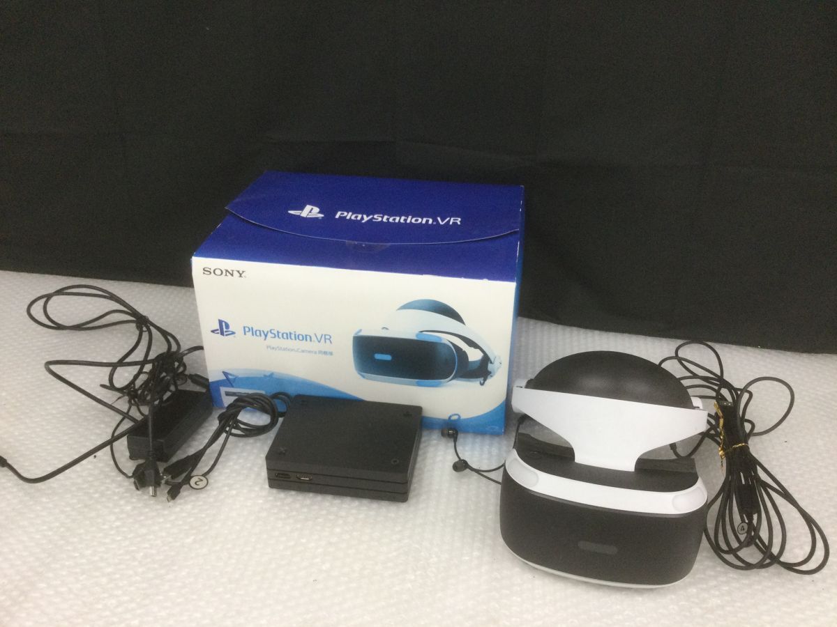 D680-100【動作未確認】SONY PlayStation VR 本体 ヘッドセット PS4 PSVR CUH-ZVR2 ジャンク/t_画像1