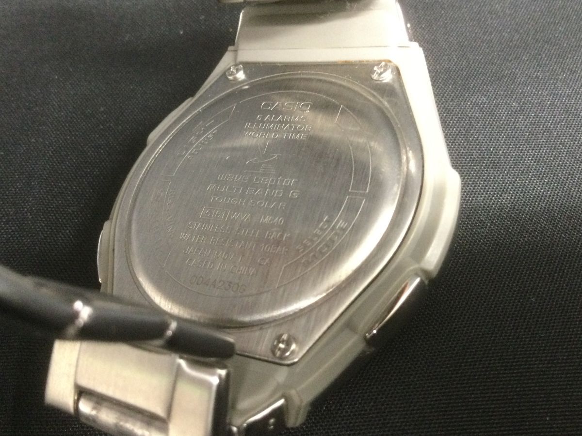 D755-60-M【動作確認済み】CASIO カシオ メンズ腕時計 WAVE CEPTOR WVA-M640 ソーラー電池/ウェーブセプターt_画像6