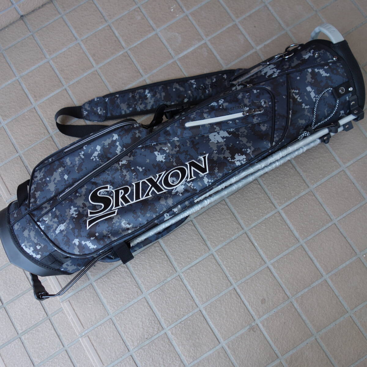 ★ 未使用！ スリクソン SRIXON GGC-S115G カモフラ 迷彩柄 スタンド キャディバッグ 8.0型！ ★の画像10